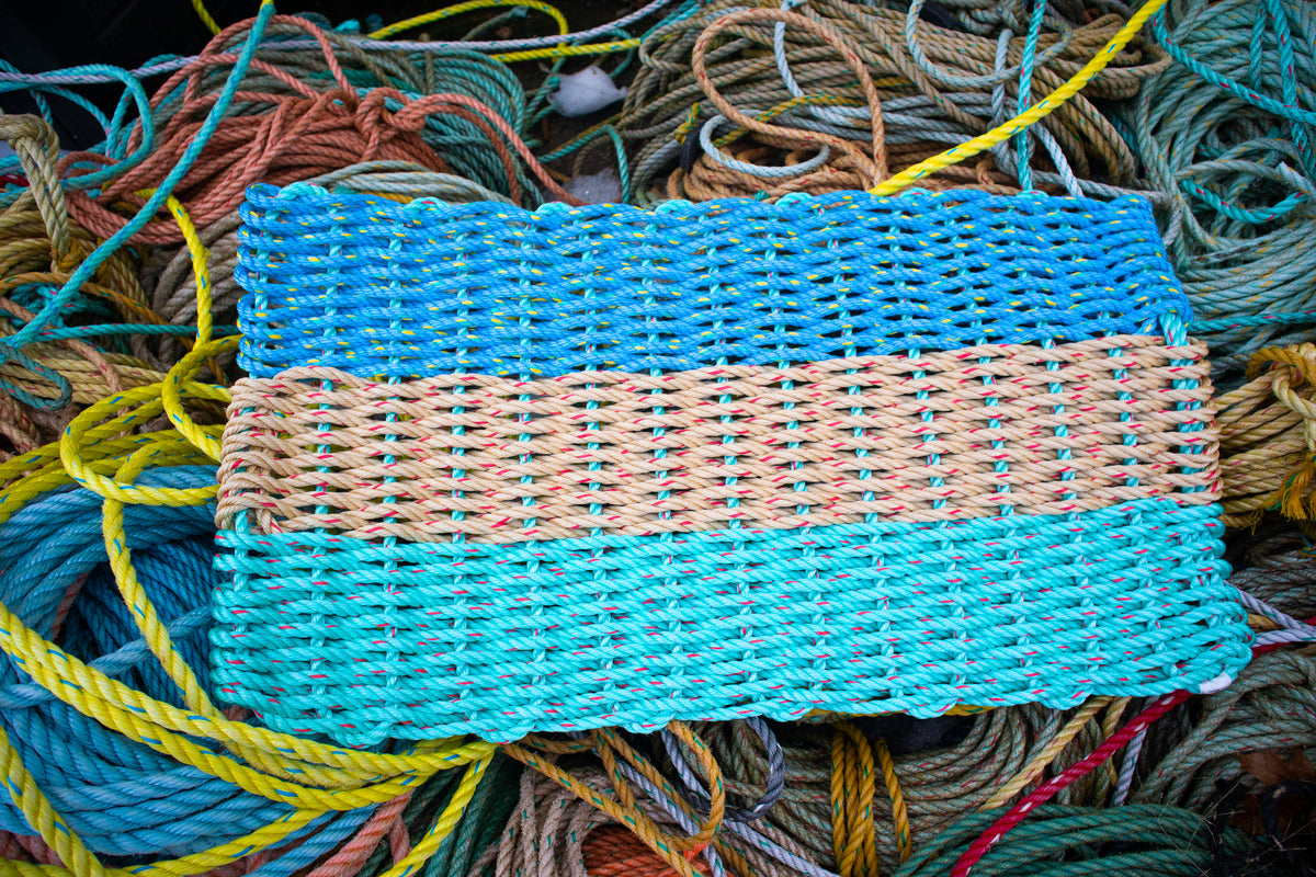 Lobster Rope Doormat Signature Series "Sail Away" All For Knot Rope
