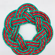 Load image into Gallery viewer, Christmas Swirl Sailors Wreath - Emerald Sea