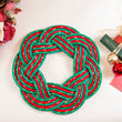 Load image into Gallery viewer, Christmas Swirl Sailors Wreath - Emerald Sea