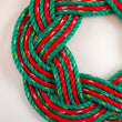 Load image into Gallery viewer, Christmas Swirl Sailors Wreath - Emerald Sea