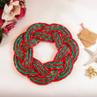 Load image into Gallery viewer, Christmas Swirl Sailors Wreath - Dory Red