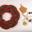 Load image into Gallery viewer, Christmas Swirl Sailors Wreath - Dory Red