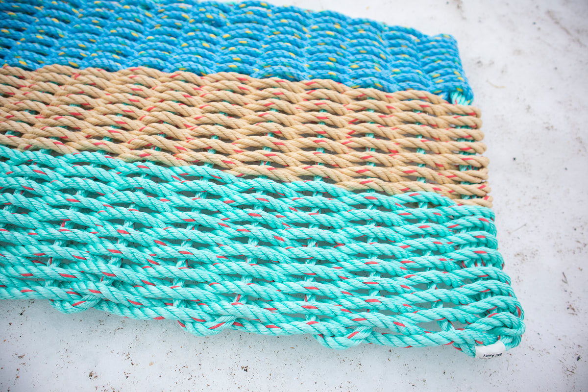Lobster Rope Doormat Signature Series "Sail Away" All For Knot Rope